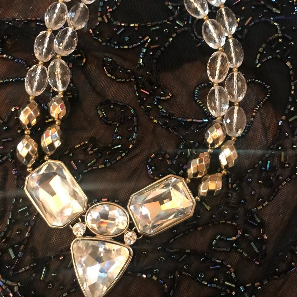 New Treska Faceted Glass Choker